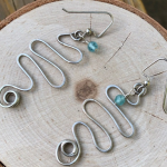 Sterling Silver Swirl Earrings