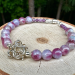 Elements Sterling Silver, Gold, & Gemstone Bracelet