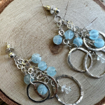 Sterling Silver & Aquamarine Earrings